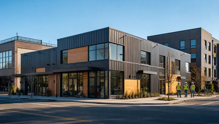 Commercial modular building design for Citrus Heights, California projects