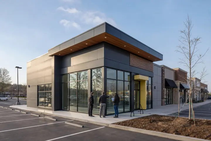 Commercial modular building design for Ontario, California projects