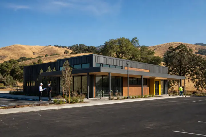 Commercial modular building design for San Bernardino, California projects