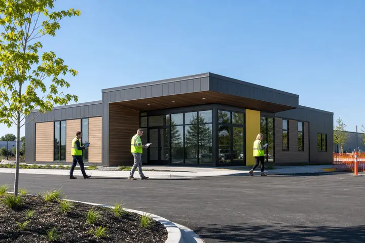Commercial modular building design for Wyoming, Michigan projects