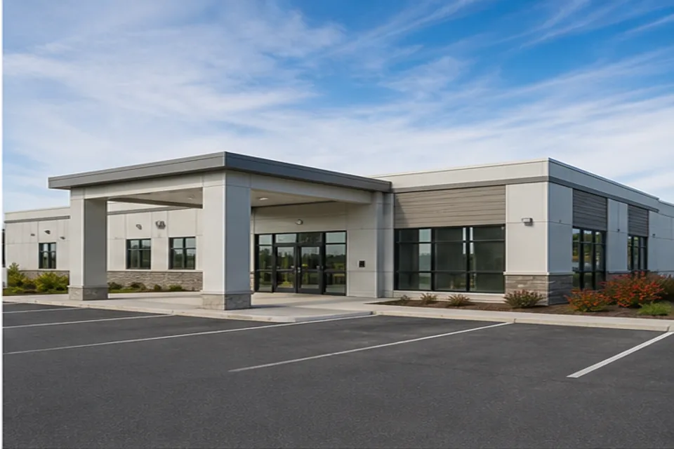 Modular laboratory building with flexible research and testing space